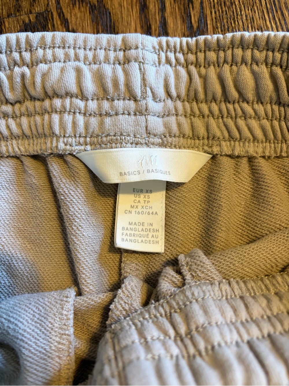 Women's Drawstring Lounge Shorts - Light Beige - Picture 3 of 3